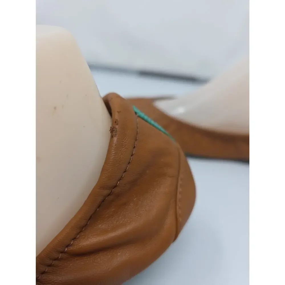 Tieks Gavrieli Size 11 Tan Brown Ballet Flats Leather Womens